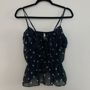 NWOT Xhilaration Polka Dot Tank